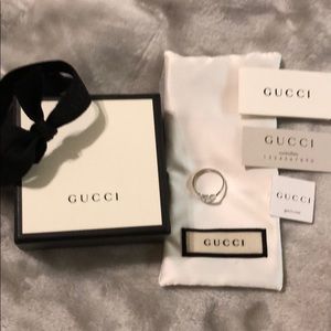 Authentic Gucci Blind For Love Ring